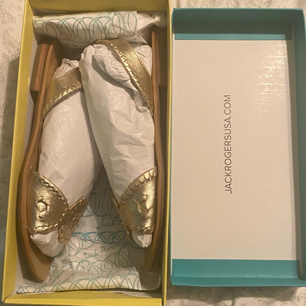 NIB Liliana Platinum Jack Rogers Size 9